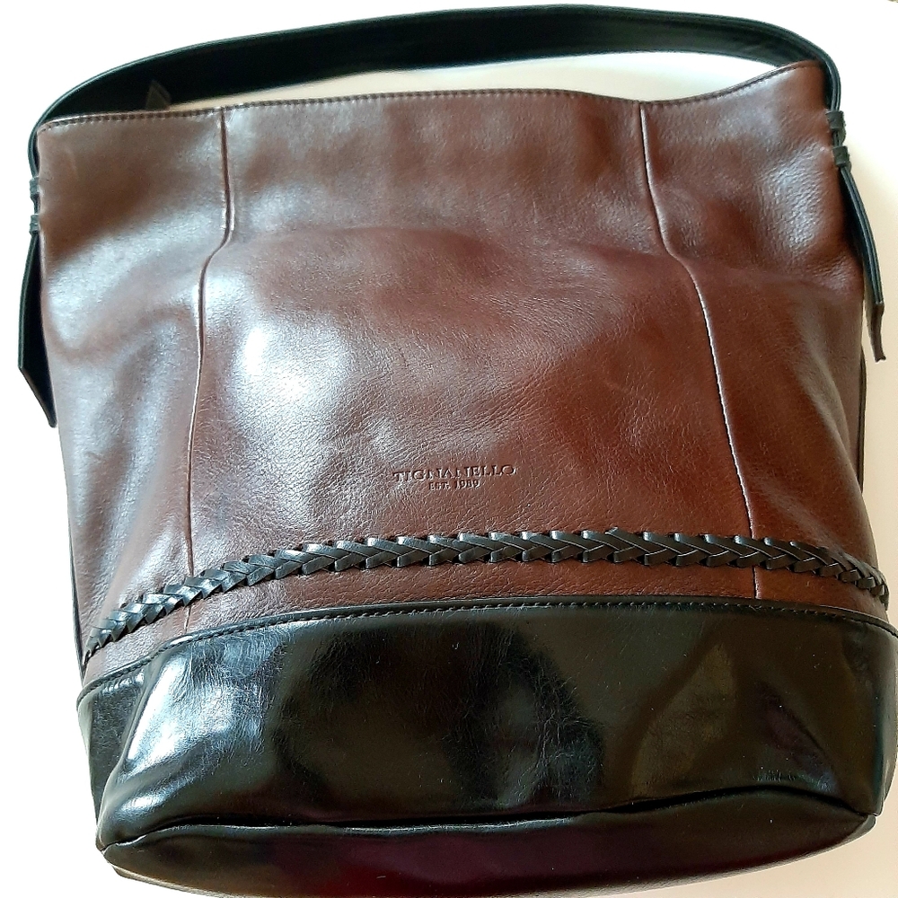 Tignanello Genuine Leather Hobo Bag
